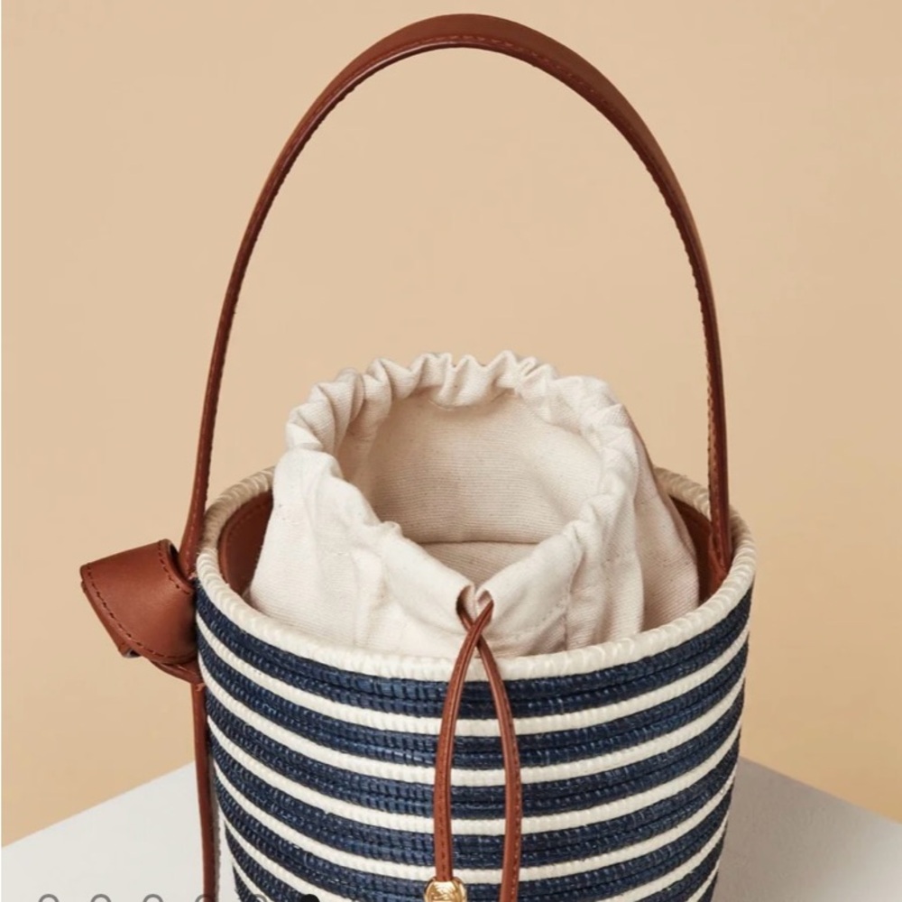 CESTA COLLECTIVE Navy and Brown Bucket Bag: NEVER WORN-BRAND NEW! - Picture 3 of 12